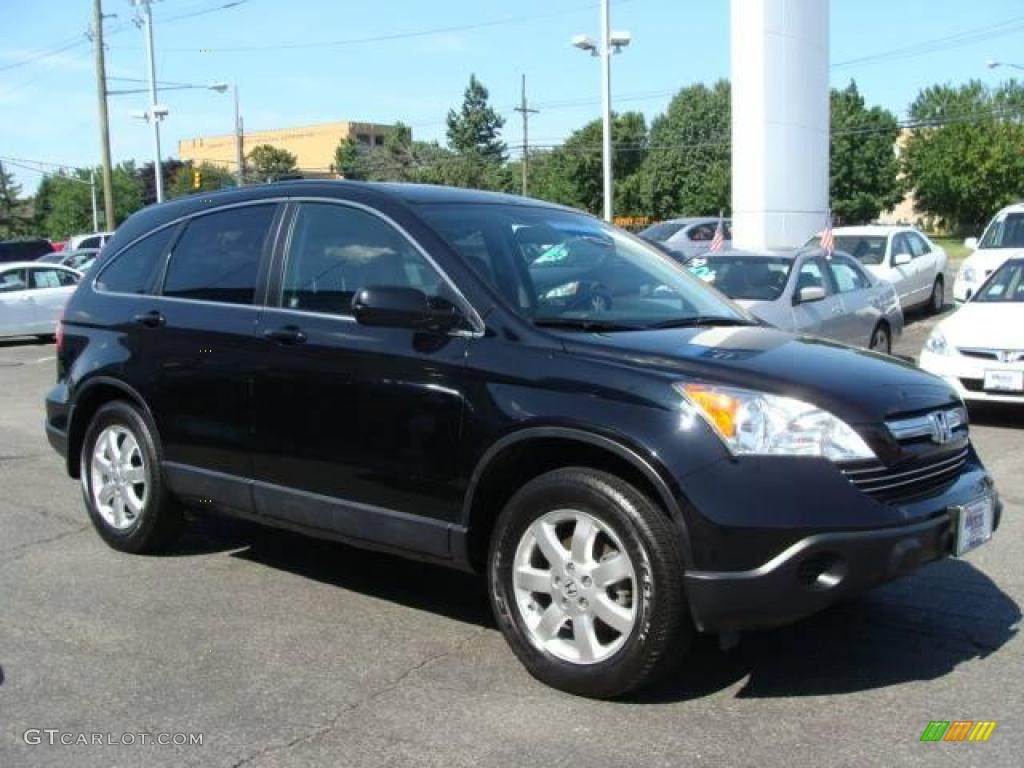 2007 CR-V EX-L 4WD - Nighthawk Black Pearl / Black photo #3