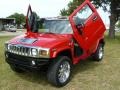 2007 Victory Red Hummer H2 SUV  photo #11
