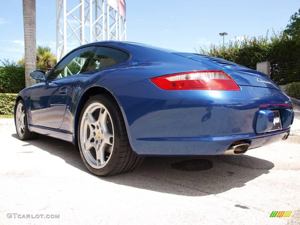 2007 911 Carrera Coupe - Cobalt Blue Metallic / Stone Grey photo #4