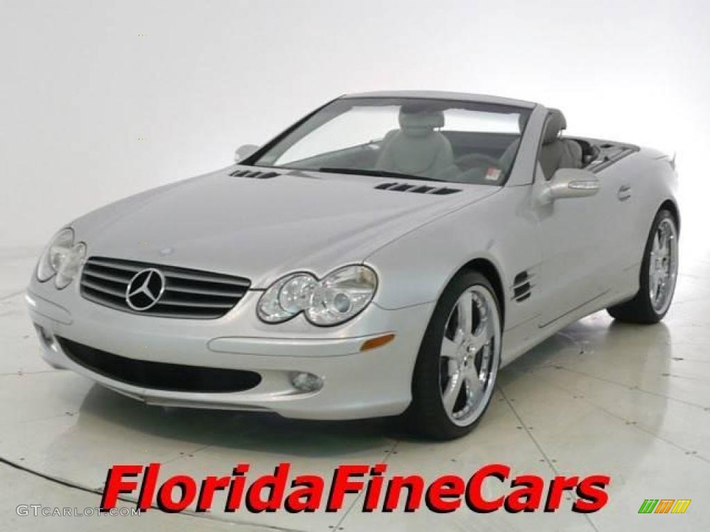 2003 SL 500 Roadster - Brilliant Silver Metallic / Ash photo #1