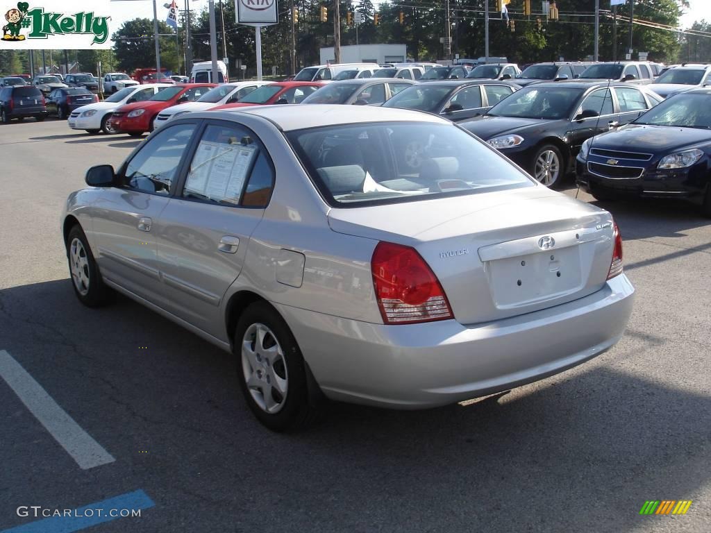 2006 Elantra GLS Sedan - Sterling Silver / Gray photo #4