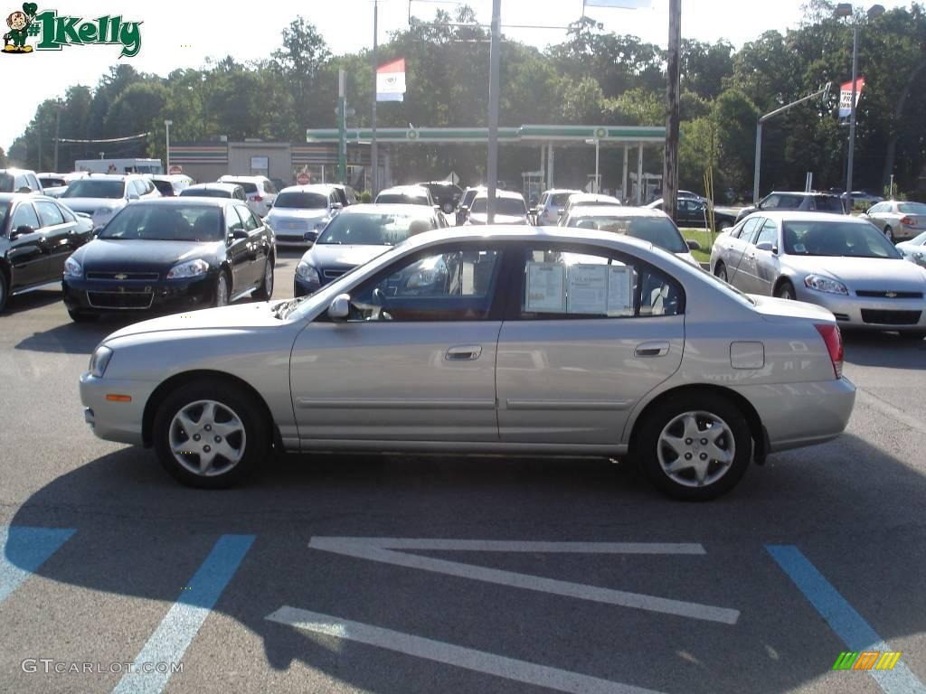 2006 Elantra GLS Sedan - Sterling Silver / Gray photo #5