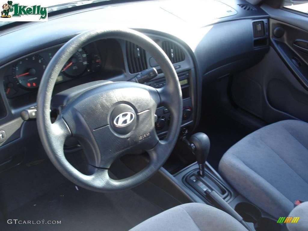 2006 Elantra GLS Sedan - Sterling Silver / Gray photo #7