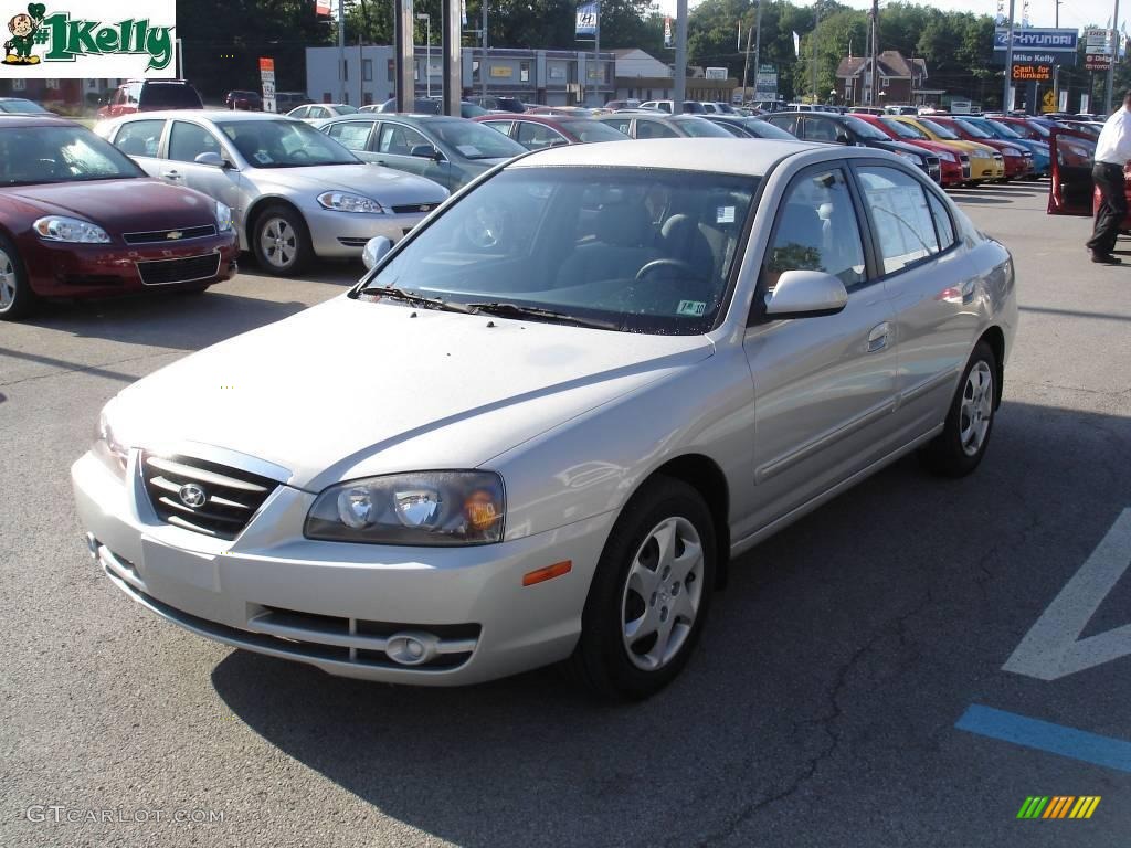 2006 Elantra GLS Sedan - Sterling Silver / Gray photo #14