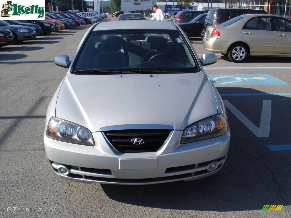 2006 Elantra GLS Sedan - Sterling Silver / Gray photo #15