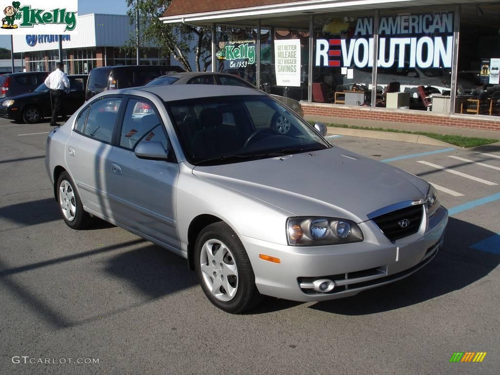 2006 Elantra GLS Sedan - Sterling Silver / Gray photo #16