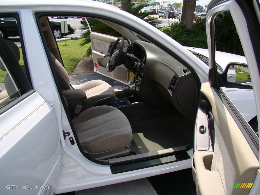 2006 Elantra GLS Sedan - Nordic White / Beige photo #12