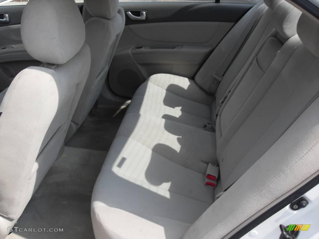 2008 Sonata GLS - Powder White Pearl / Gray photo #15