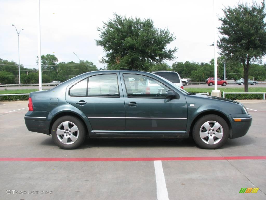 2005 Jetta GLS Sedan - Alaska Green Metallic / Black photo #6