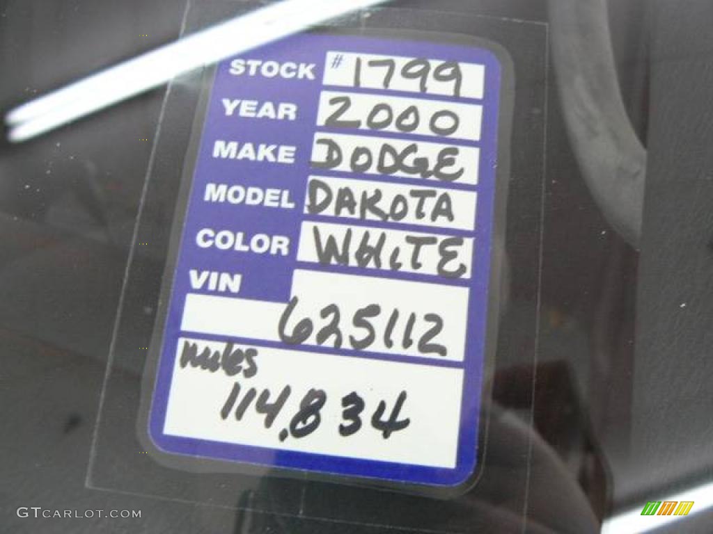 2000 Dakota Sport Crew Cab 4x4 - Bright White / Mist Gray photo #28