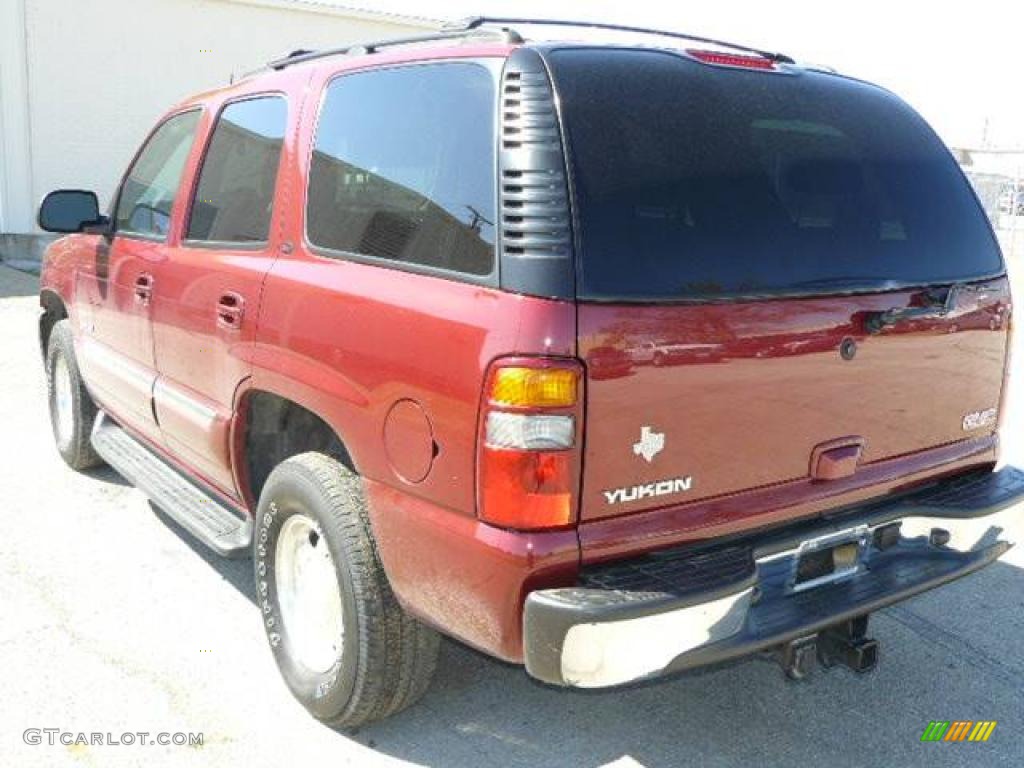 2003 Yukon SLT - Garnet Red Metallic / Pewter/Dark Pewter photo #6