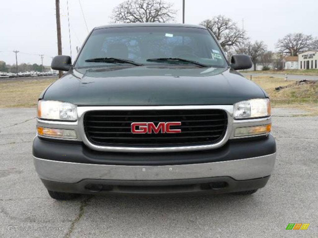 2002 Sierra 1500 SL Regular Cab - Polo Green Metallic / Graphite photo #2