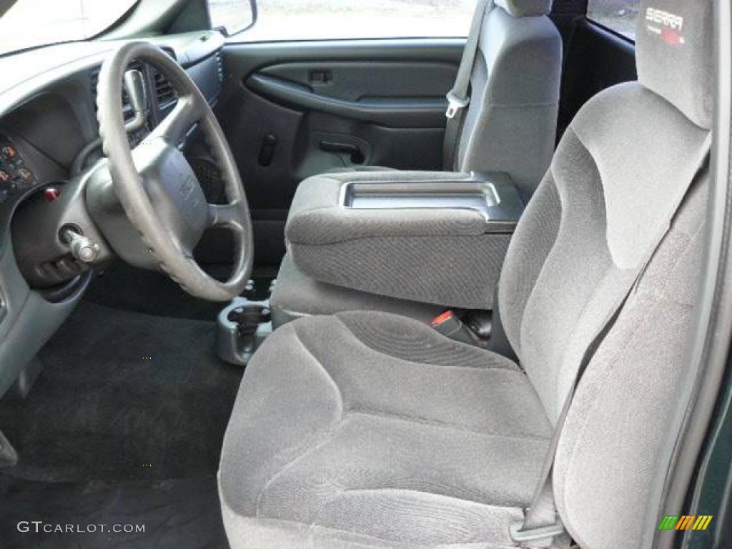 2002 Sierra 1500 SL Regular Cab - Polo Green Metallic / Graphite photo #11