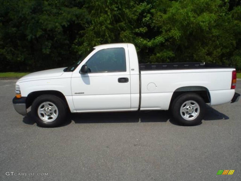 2002 Silverado 1500 Work Truck Regular Cab - Summit White / Graphite Gray photo #8