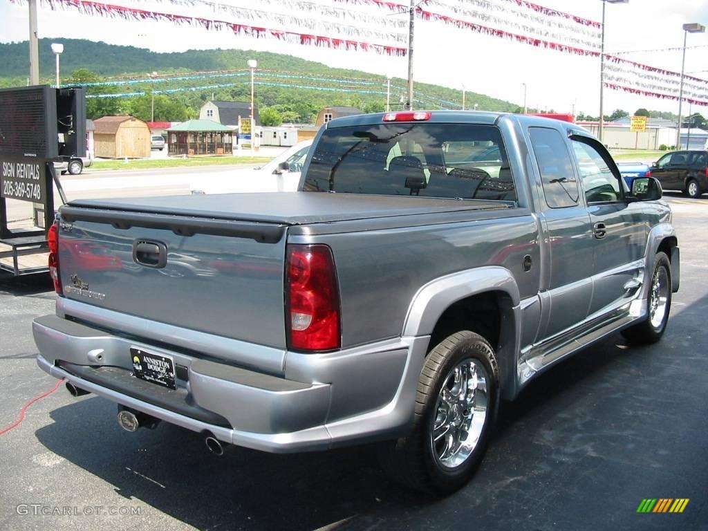 2006 Silverado 1500 LT Extended Cab - Blue Granite Metallic / Medium Gray photo #9