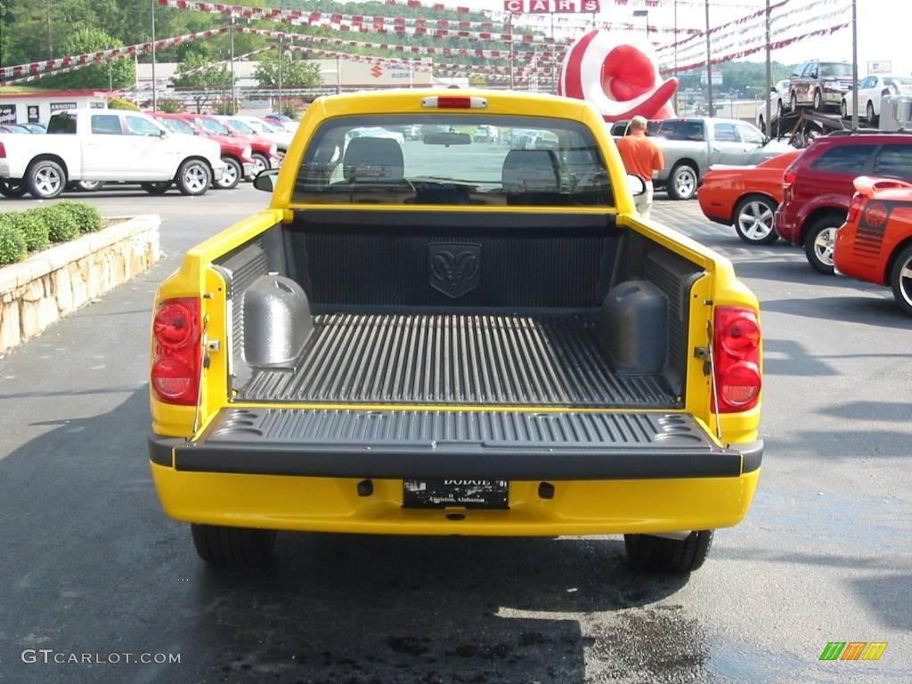 2009 Dakota Big Horn Extended Cab - Detonator Yellow / Dark Slate Gray/Medium Slate Gray photo #9