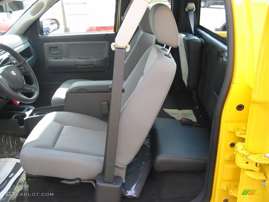 2009 Dakota Big Horn Extended Cab - Detonator Yellow / Dark Slate Gray/Medium Slate Gray photo #12