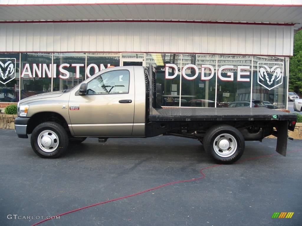 2008 Ram 3500 ST Regular Cab Chassis - Light Khaki Metallic / Khaki photo #1