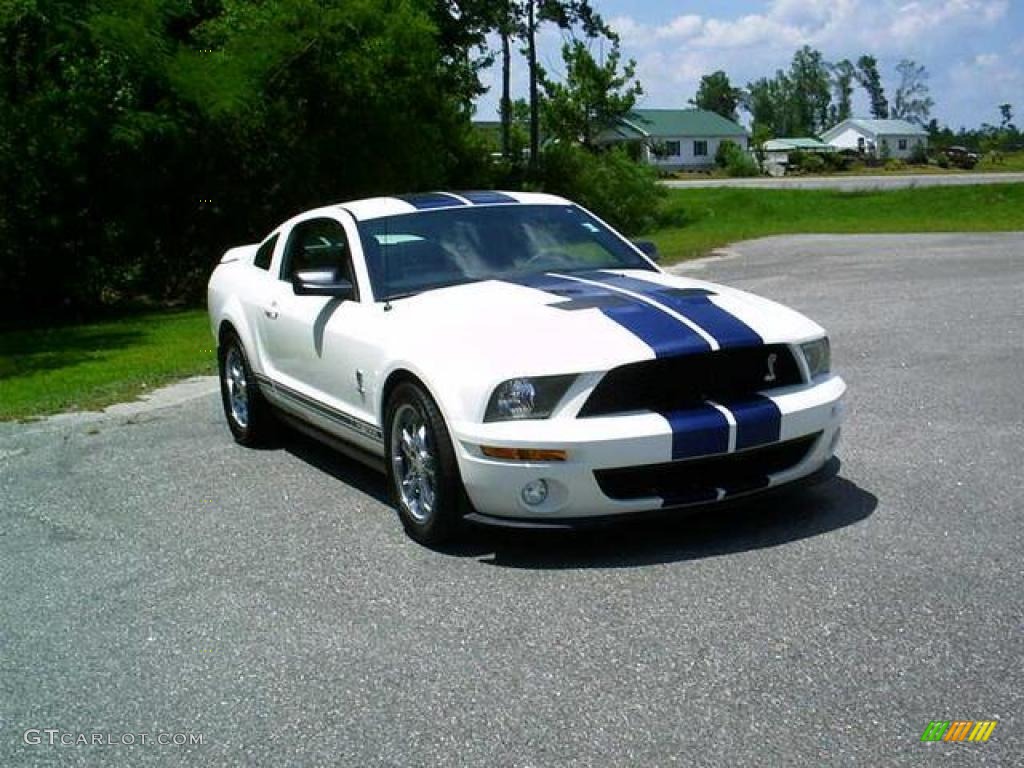 2007 Mustang Shelby GT500 Coupe - Performance White / Black Leather photo #2