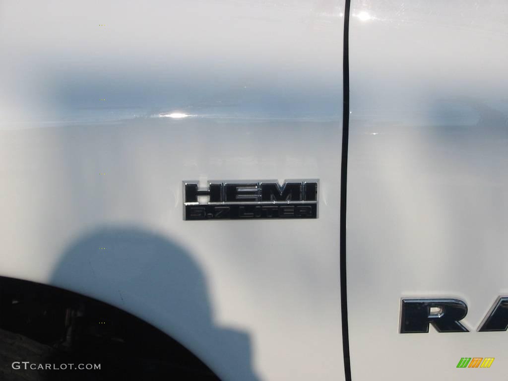 2008 Ram 1500 Big Horn Edition Quad Cab 4x4 - Bright White / Medium Slate Gray photo #3