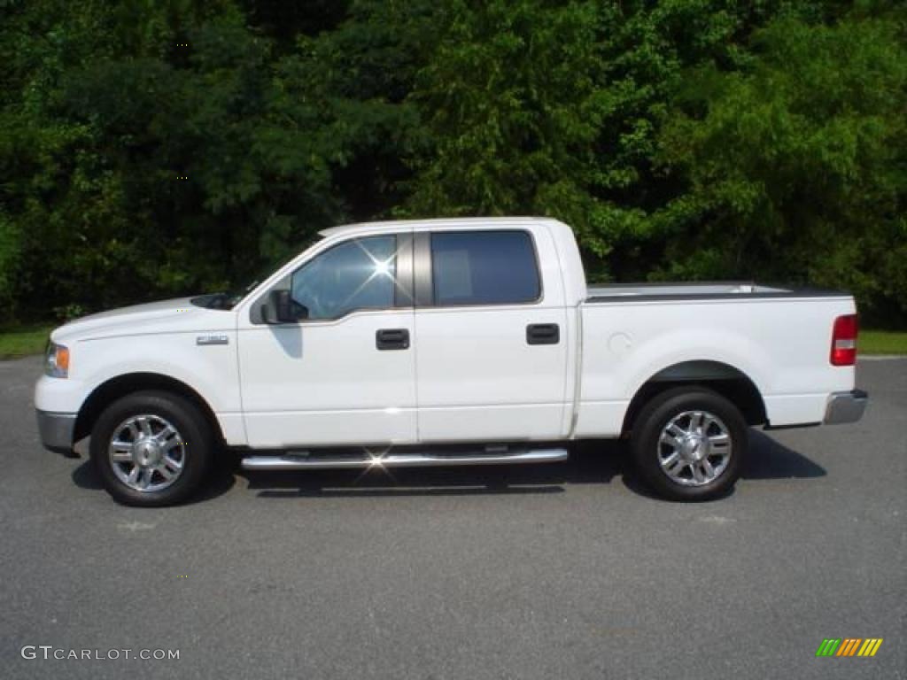 2006 F150 XLT SuperCrew - Oxford White / Medium/Dark Flint photo #8