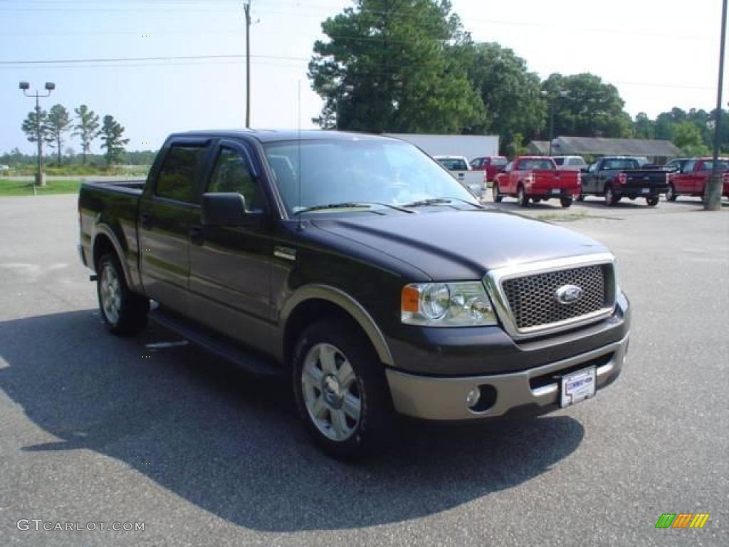 2006 F150 Lariat SuperCrew - Dark Stone Metallic / Tan photo #3