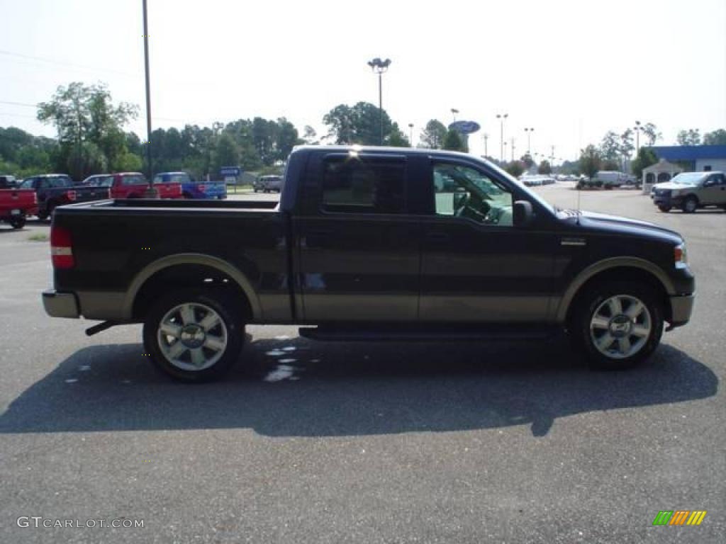 2006 F150 Lariat SuperCrew - Dark Stone Metallic / Tan photo #4