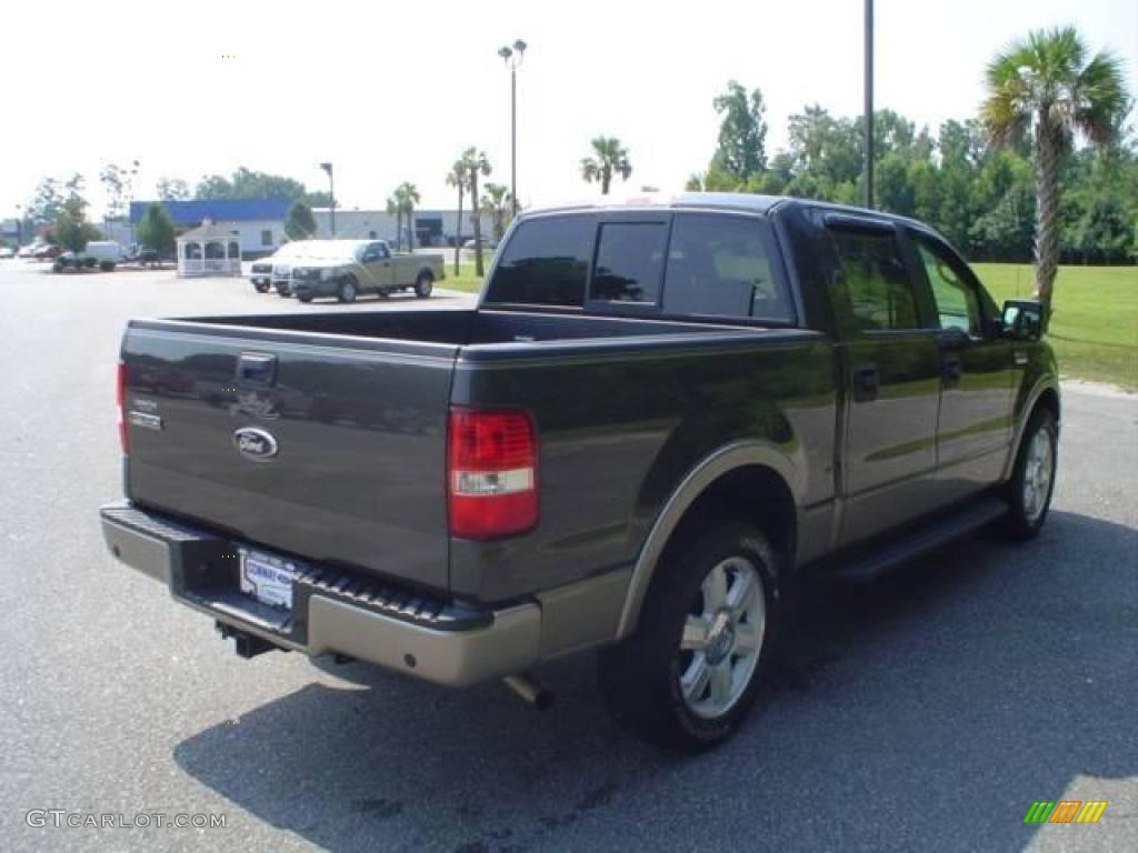 2006 F150 Lariat SuperCrew - Dark Stone Metallic / Tan photo #5
