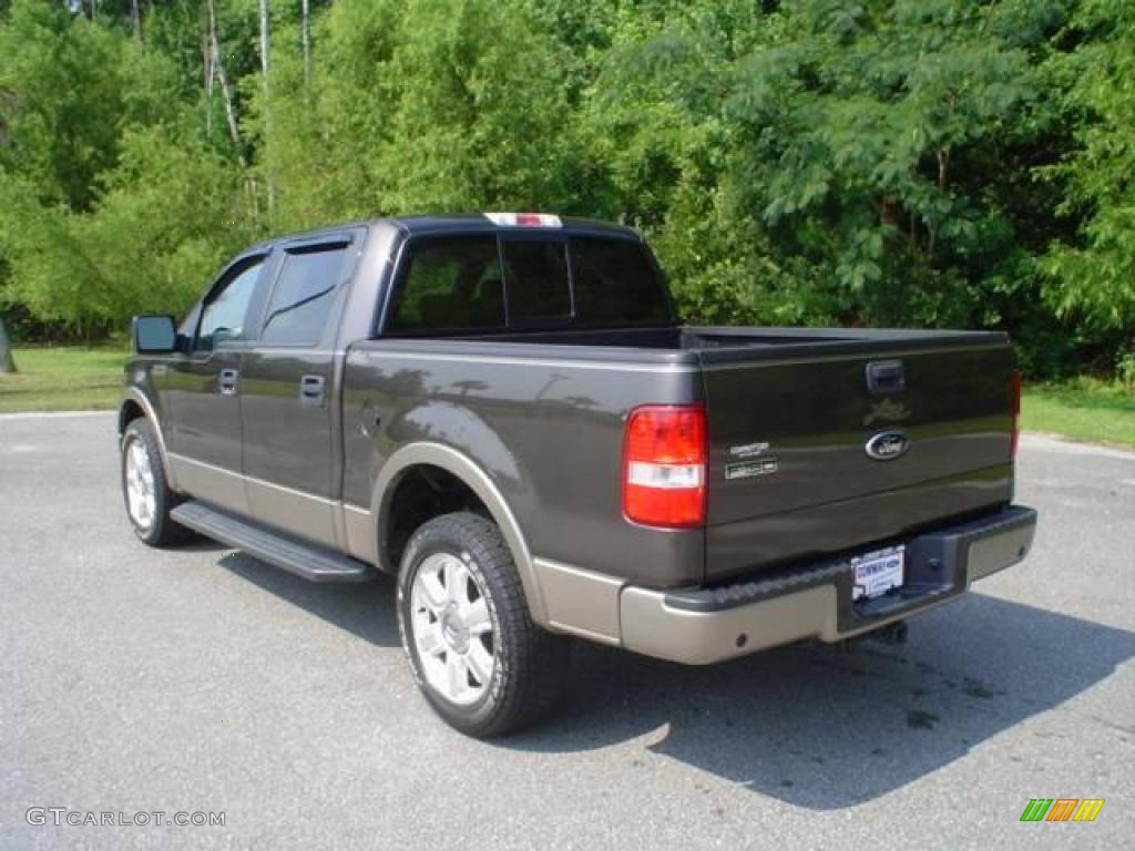 2006 F150 Lariat SuperCrew - Dark Stone Metallic / Tan photo #7