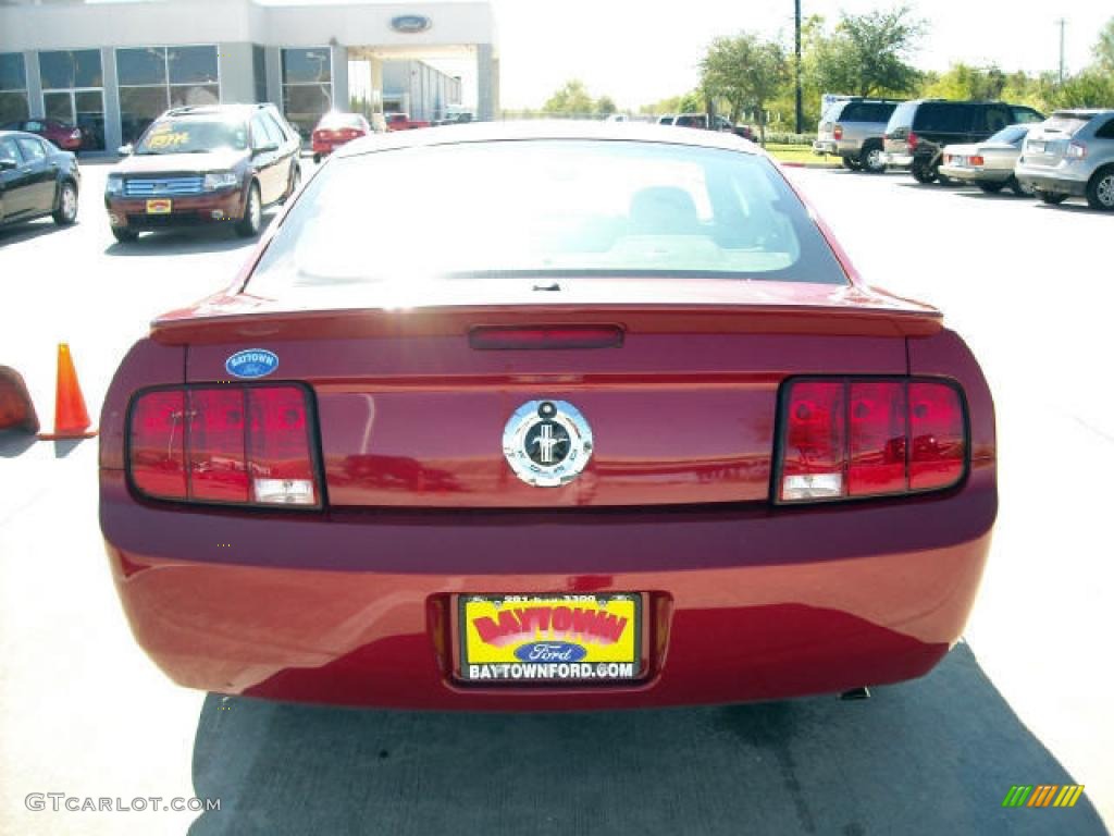 2009 Mustang V6 Premium Coupe - Dark Candy Apple Red / Dark Charcoal photo #3