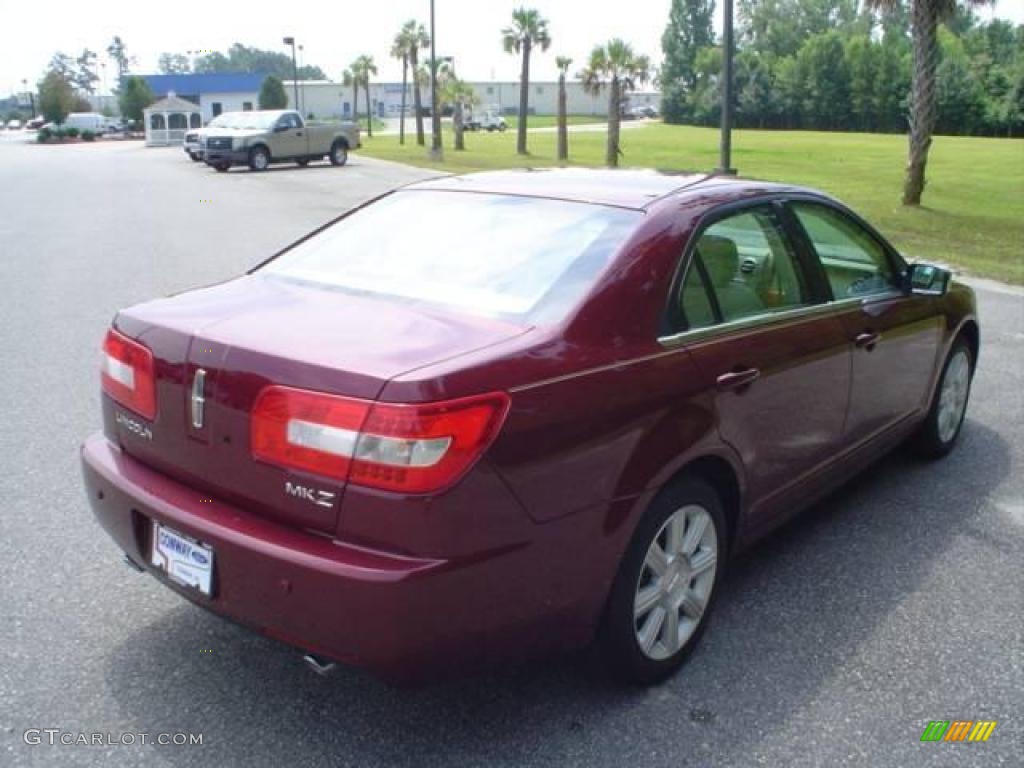 2007 MKZ Sedan - Merlot Metallic / Light Stone photo #5