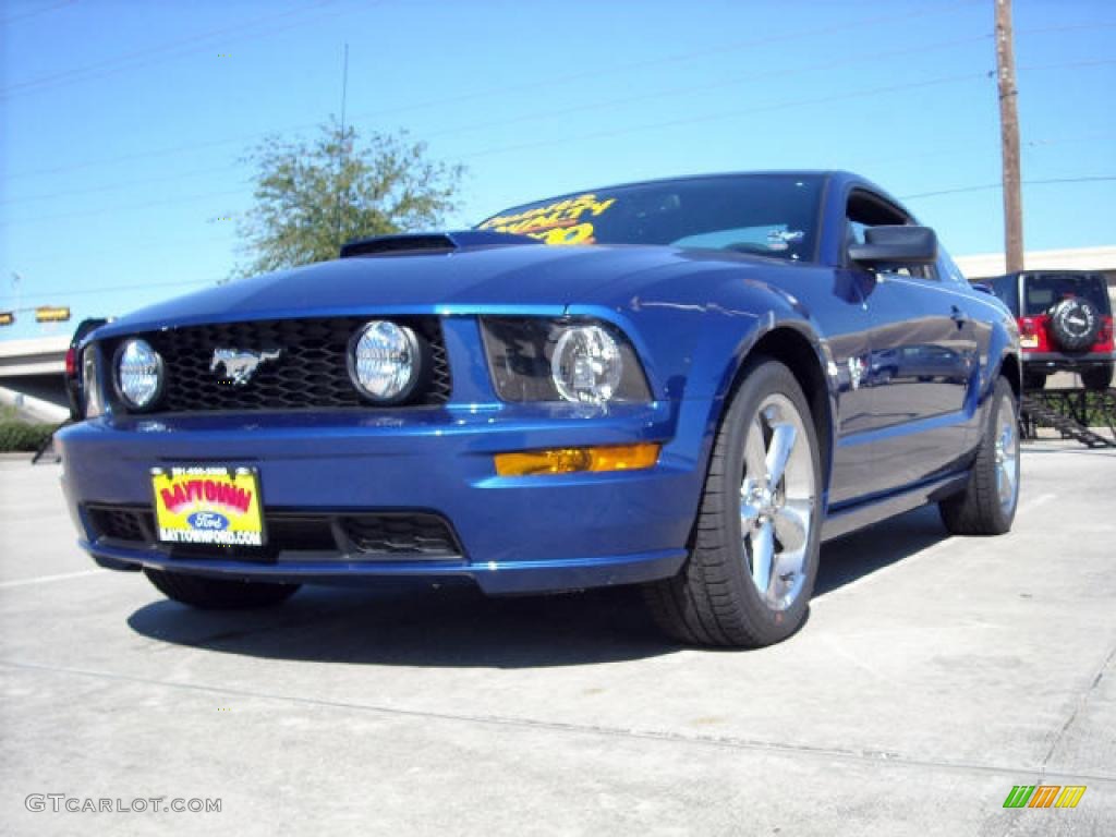 2009 Mustang GT Premium Coupe - Vista Blue Metallic / Dark Charcoal photo #1