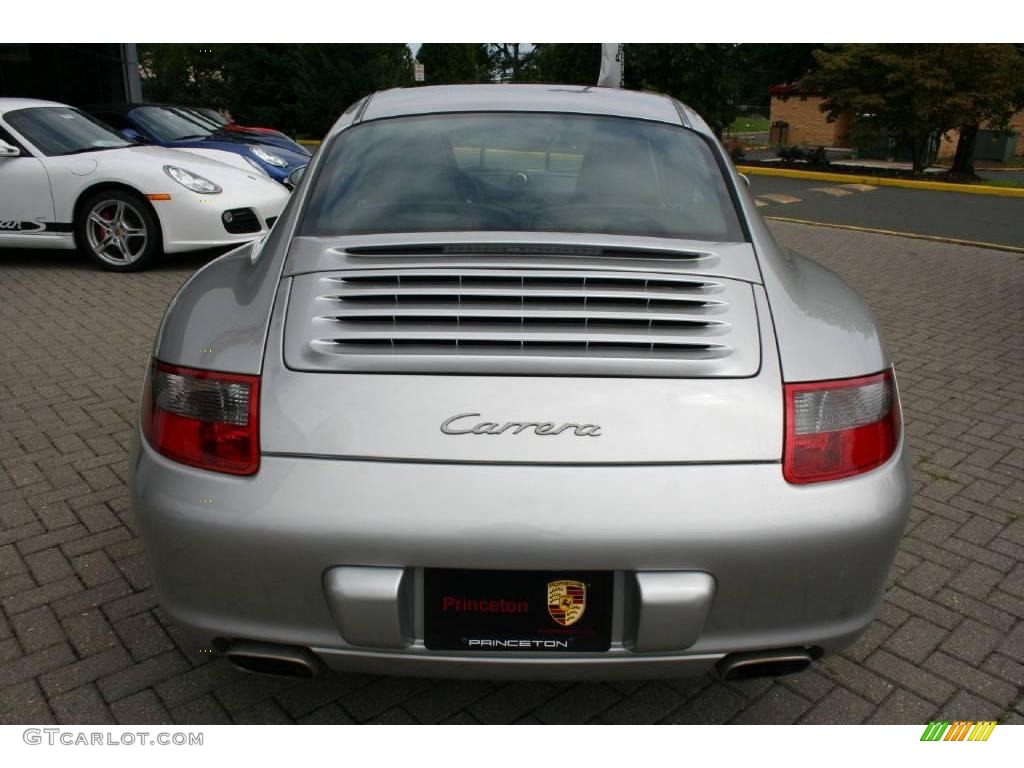 2008 911 Carrera Coupe - Arctic Silver Metallic / Black photo #6