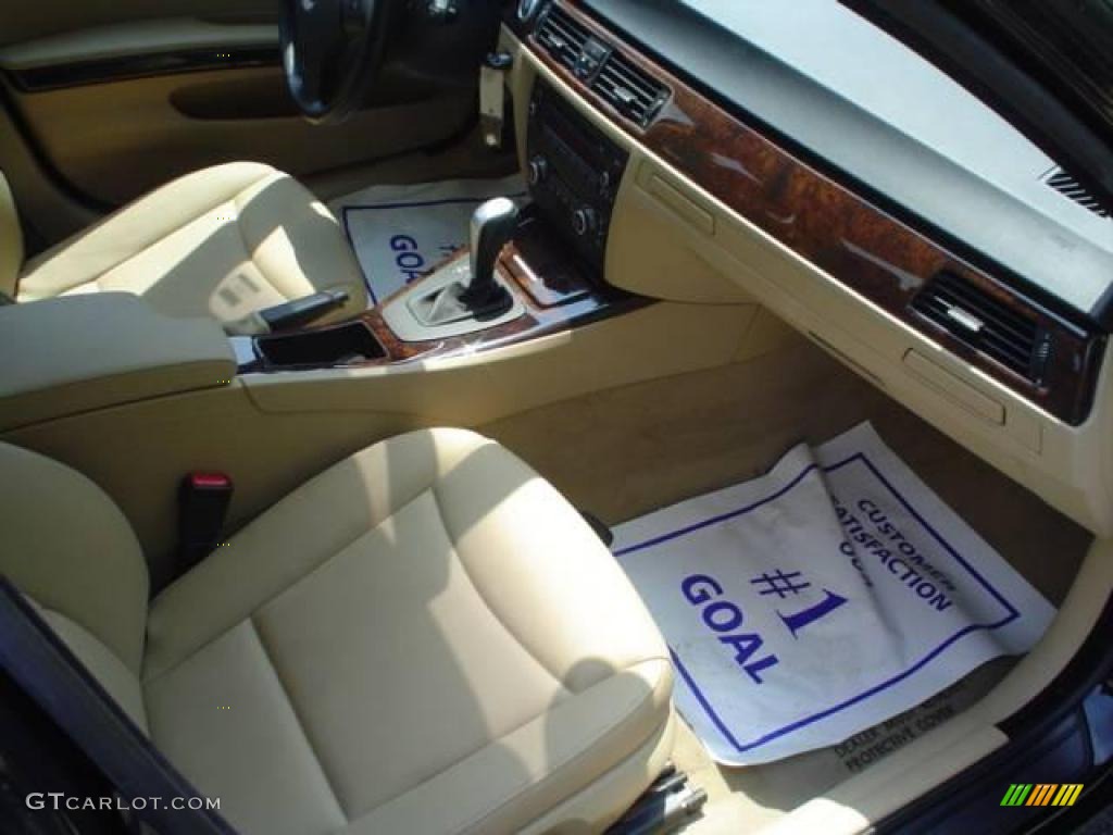 2008 3 Series 328i Sedan - Jet Black / Beige photo #18