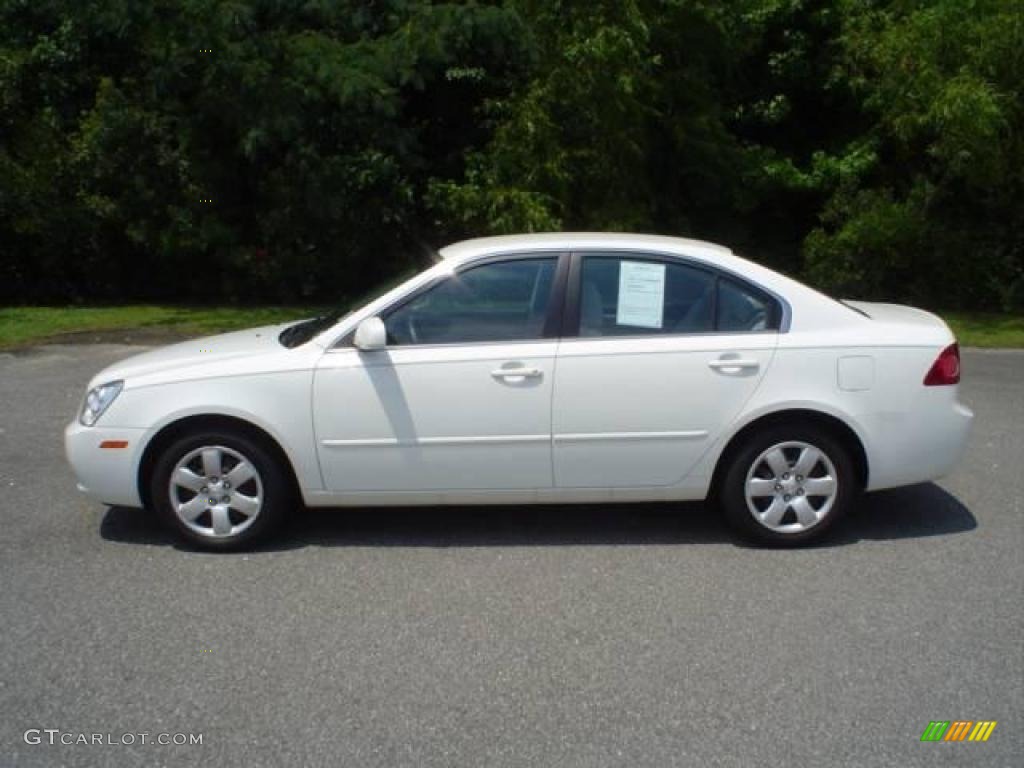 2007 Optima LX - Clear White / Gray photo #2