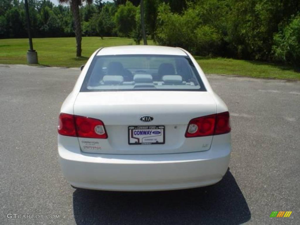 2007 Optima LX - Clear White / Gray photo #3