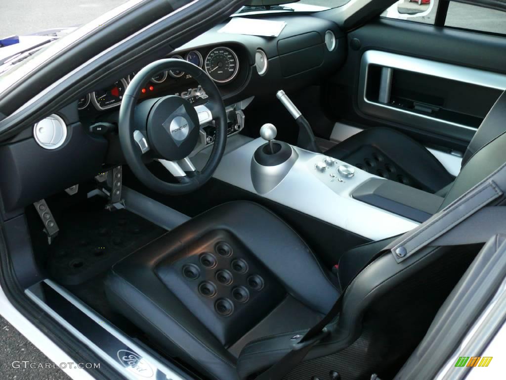 Ebony Black Interior 2005 Ford GT Standard GT Model Photo #1579292