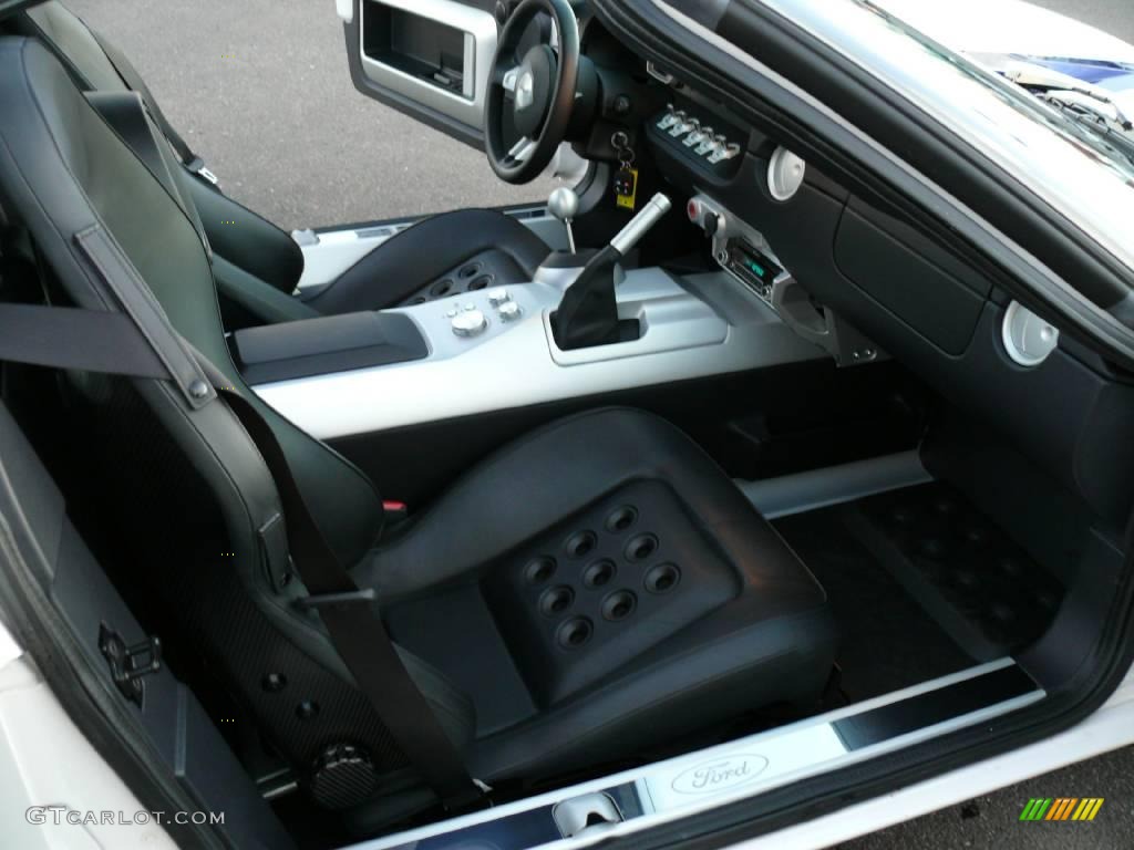Ebony Black Interior 2005 Ford GT Standard GT Model Photo #1579317