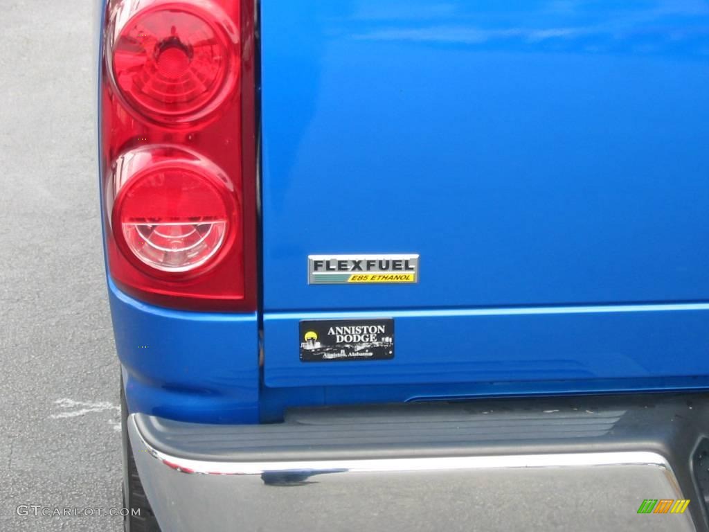 2008 Ram 1500 TRX Quad Cab - Electric Blue Pearl / Medium Slate Gray photo #10