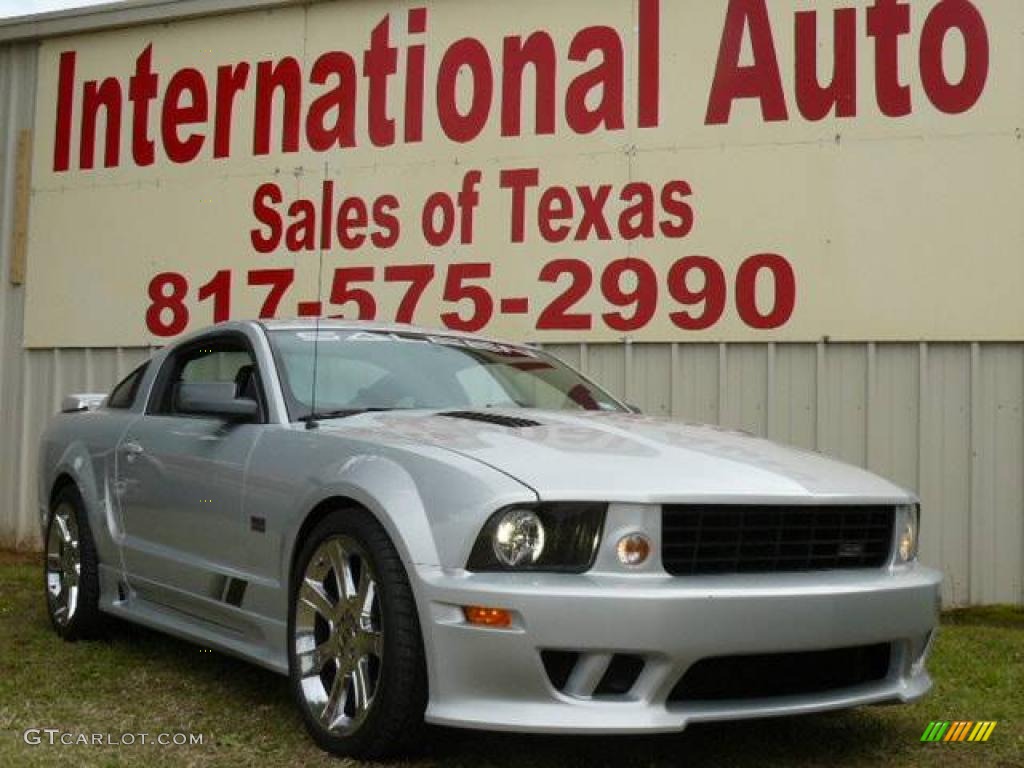 Satin Silver Metallic Ford Mustang