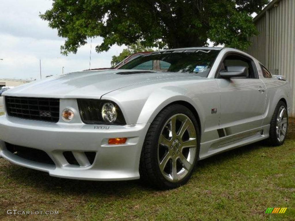 2007 Mustang Saleen S281 Supercharged Coupe - Satin Silver Metallic / Dark Charcoal photo #3