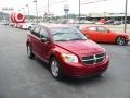 2009 Inferno Red Crystal Pearl Dodge Caliber SXT  photo #2