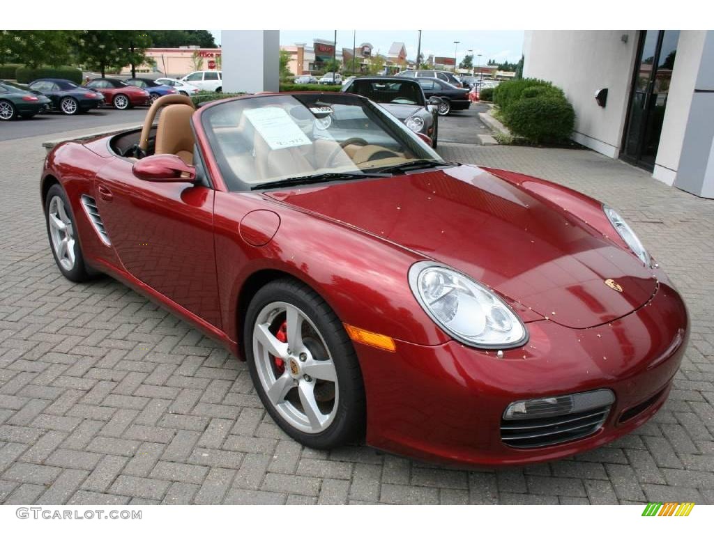 2008 Boxster S - Ruby Red Metallic / Sand Beige photo #1