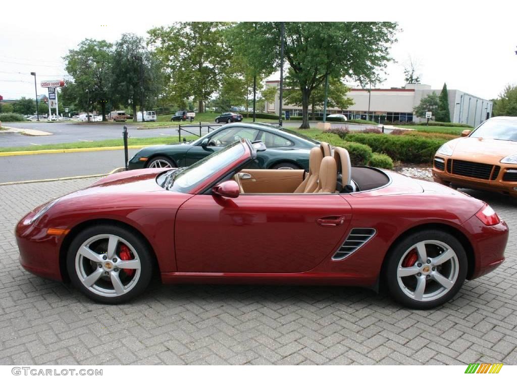 2008 Boxster S - Ruby Red Metallic / Sand Beige photo #4