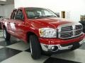 2007 Flame Red Dodge Ram 1500 ST Quad Cab  photo #3