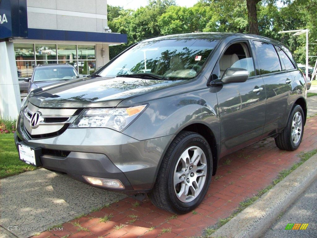 2007 MDX  - Nimbus Gray Metallic / Parchment photo #2