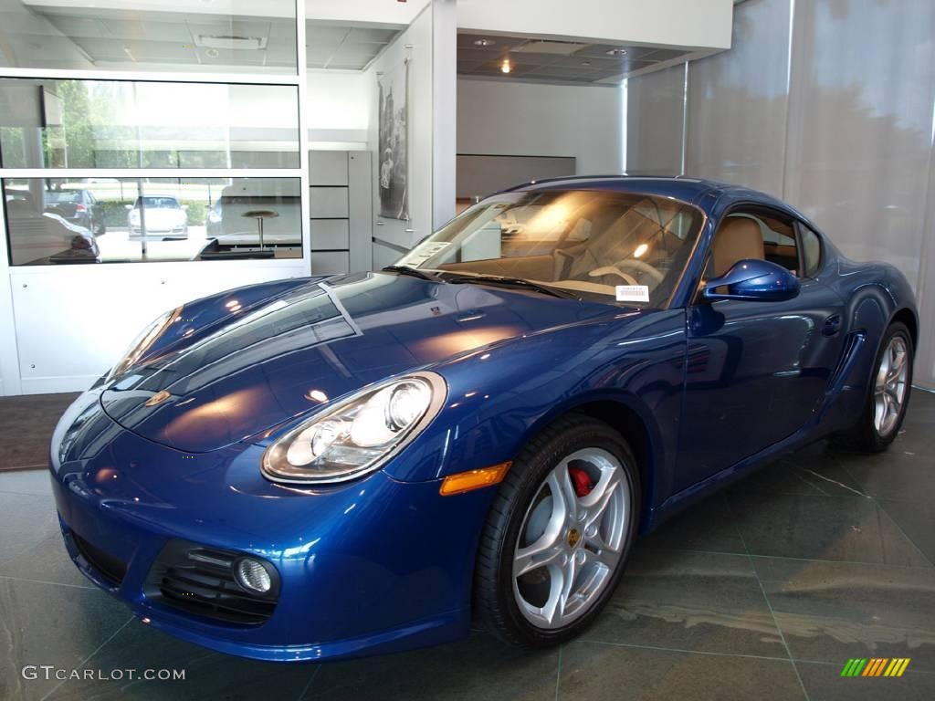 2009 Cayman S - Aqua Blue Metallic / Sand Beige photo #1