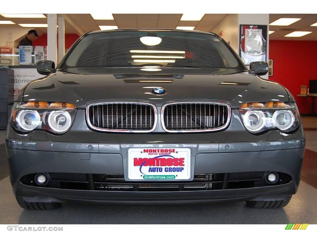 2005 7 Series 745i Sedan - Titanium Grey Metallic / Black/Black photo #11