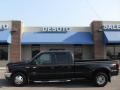 Black 2001 Ford F350 Super Duty Lariat Crew Cab Dually