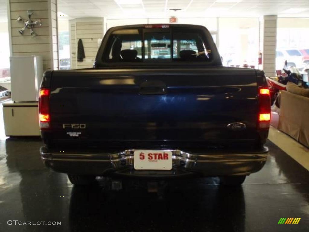 2002 F150 XLT SuperCab - True Blue Metallic / Dark Graphite photo #2